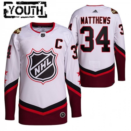 Toronto Maple Leafs Dresy Auston Matthews 34 2022 NHL All-Star Bílý Authentic - Dětské